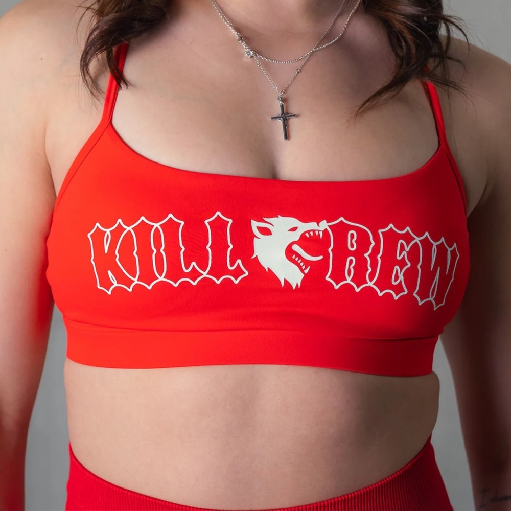Kill Crew Classic Sports Bra - Red/White
